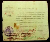 
Identity card verifies what Mikhail Kalashnikov is assigned to carry out special task as inventor. June 26 1944
 