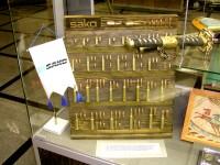 
Pic.7-33 the gift set of cartridges given to Mikhail Kalashnikov when he was visiting SAKO munitions factory in Finland 

 