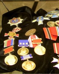 
Pic.8-6 Some of the medals Kalashnikov was honored with. 

 