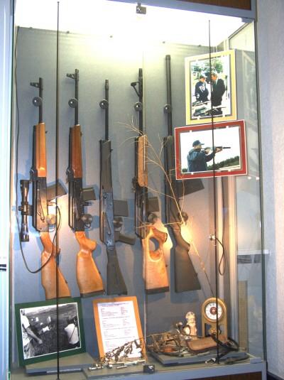 

Museum of Kalashnikov. Featured in this showcase, first three Saiga guns and the latter black finish Saiga gun are produced by Izhmash, while Vepr carbine is made by Vyatsko-Polyansk Factory. 


