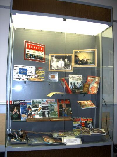 

Museum of Kalashnikov. This showcase is dedicated to publications about Kalashnikov in Russian and foreign press.


