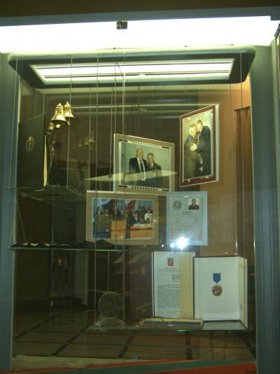 

Museum of Kalashnikov. Display with Kalashnikov honors.

