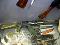 
Museum of Kalashnikov. Pic.5-31 Close-up of colored AKM and bayonets 
 